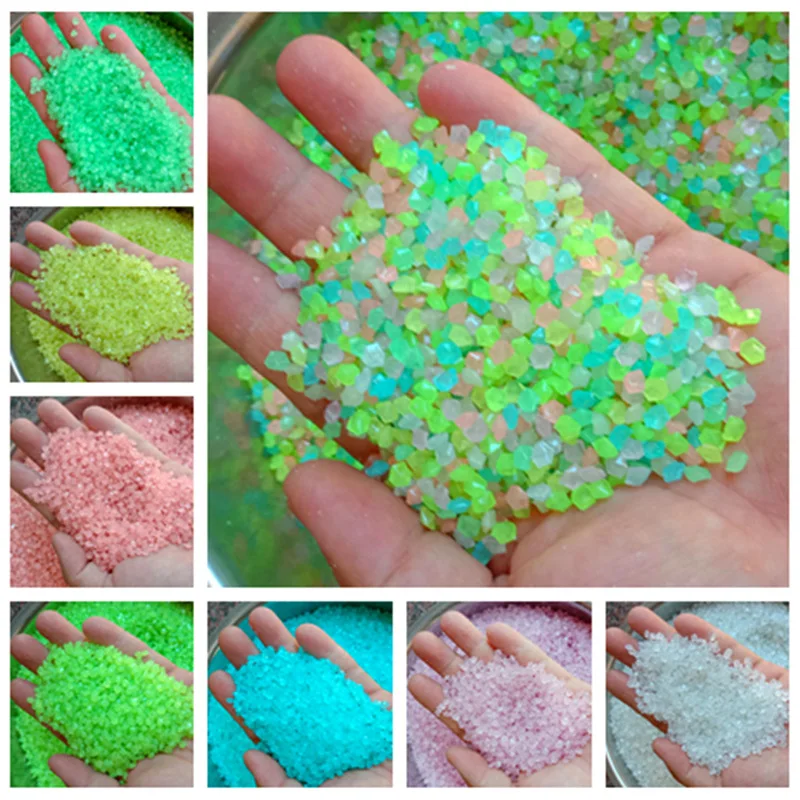 Fish Aquarium Home - 2000Pcs 3-5mm Luminous Sand Glow In
