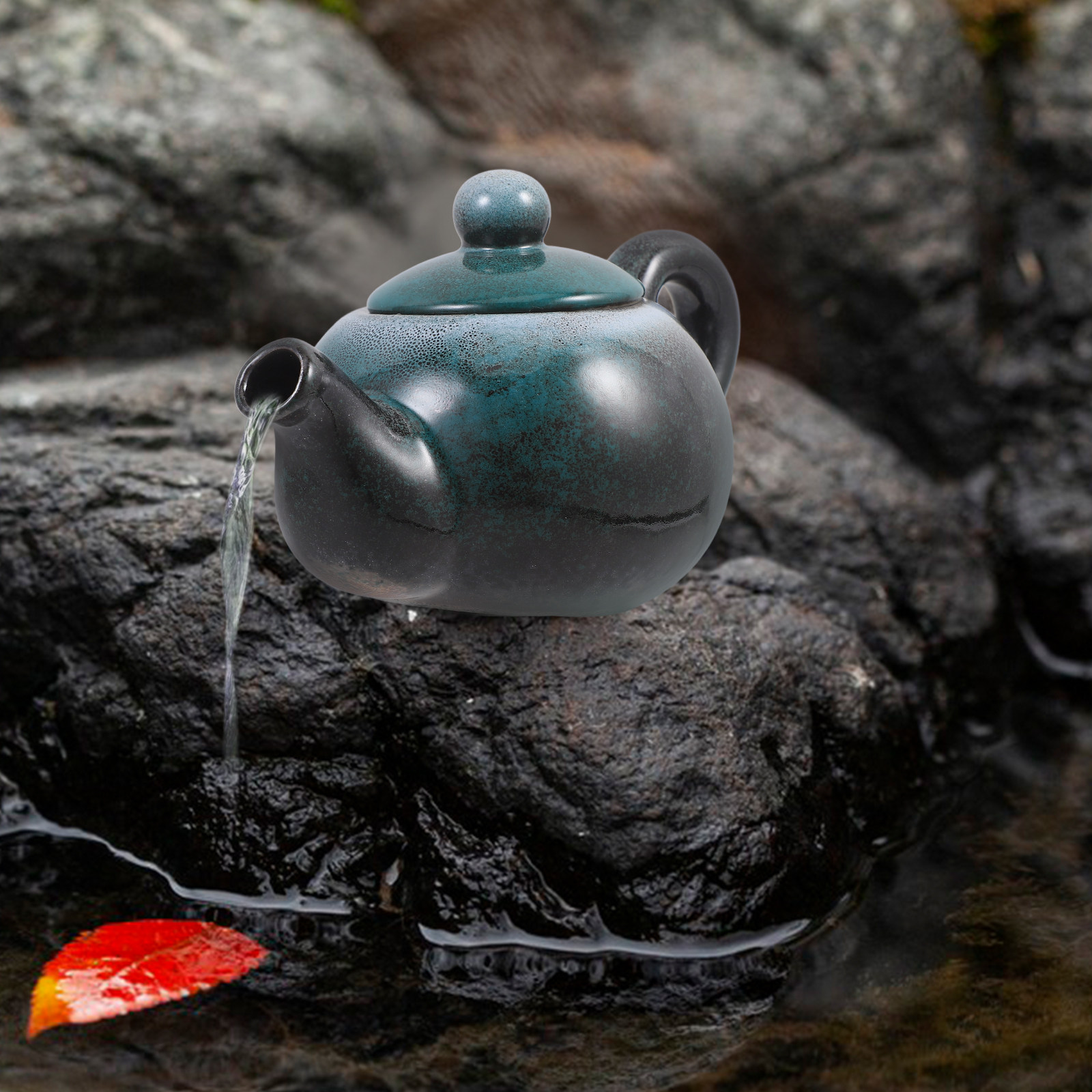 Fish Aquarium Home - Yao Bian Ceramic Water Fountain Jar